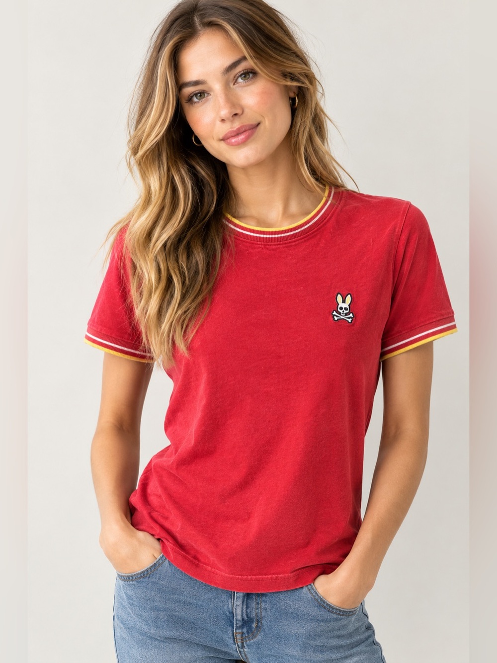 Psycho Bunny Red Women’s T-Shirt
